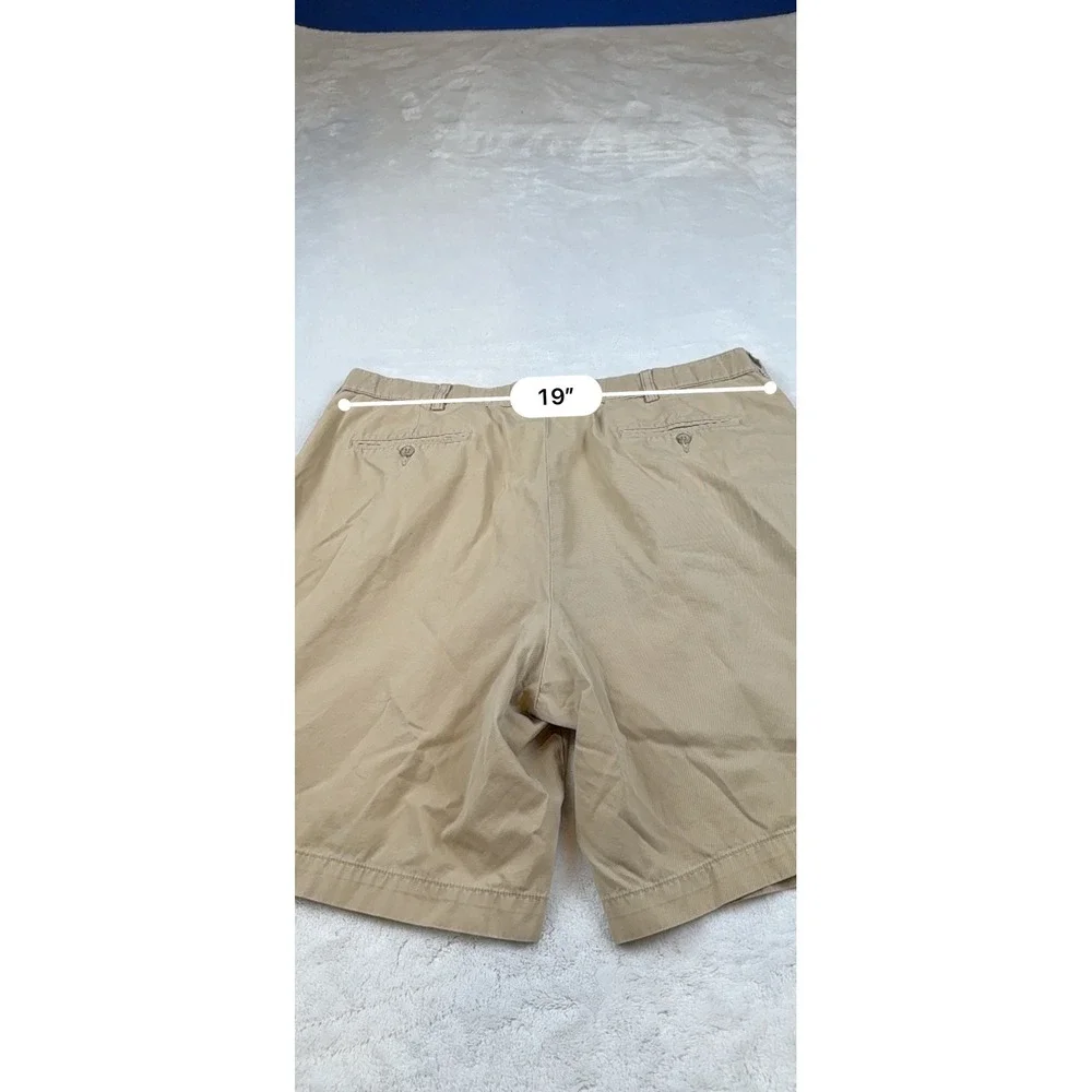Polo Ralph Lauren Mens Khaki‎ Shorts Size 40 Pleated Cotton Chino Casual